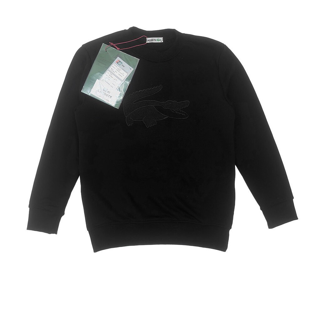 Lacoste Baskılı Sweatshirt - Siyah