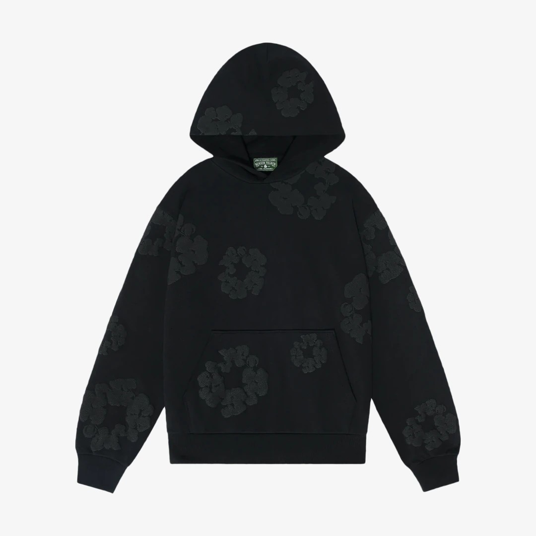 Denim Hoodie - Siyah