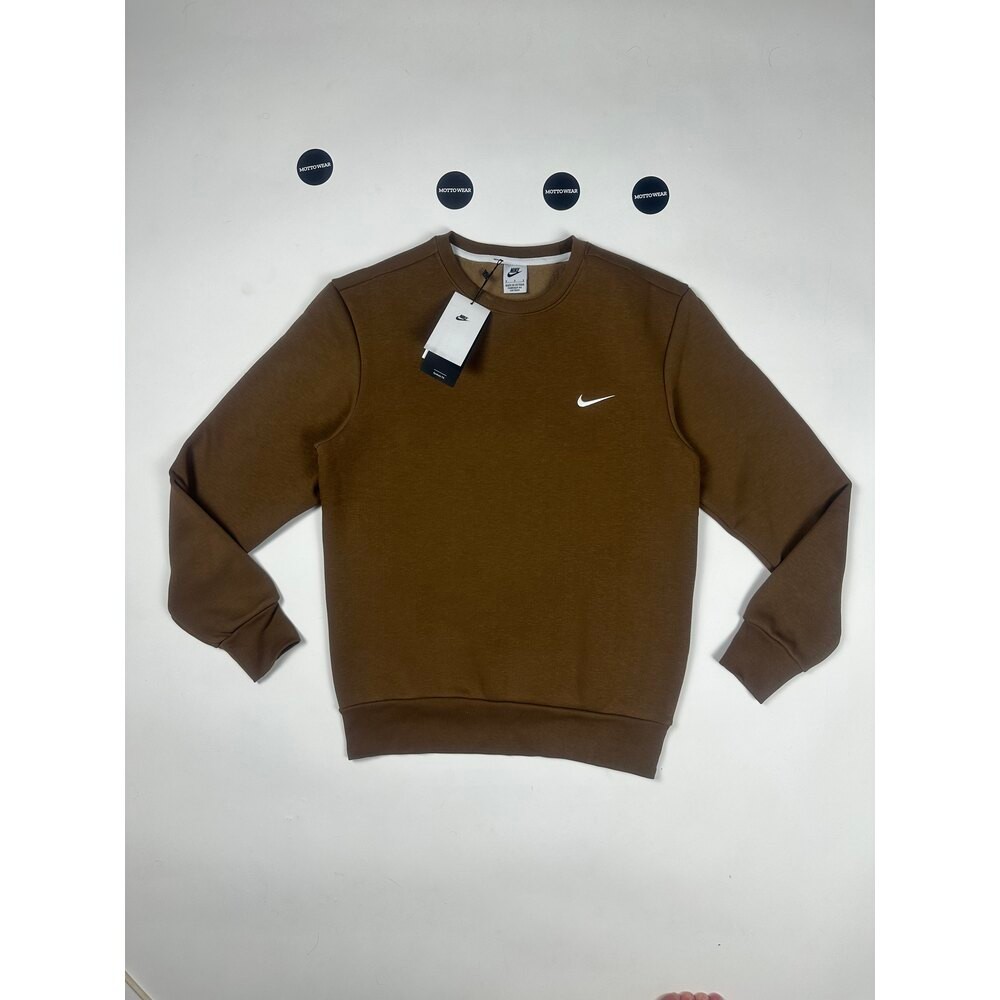 Nike Solo Swoosh Crew Sweatshirt - Kahverengi