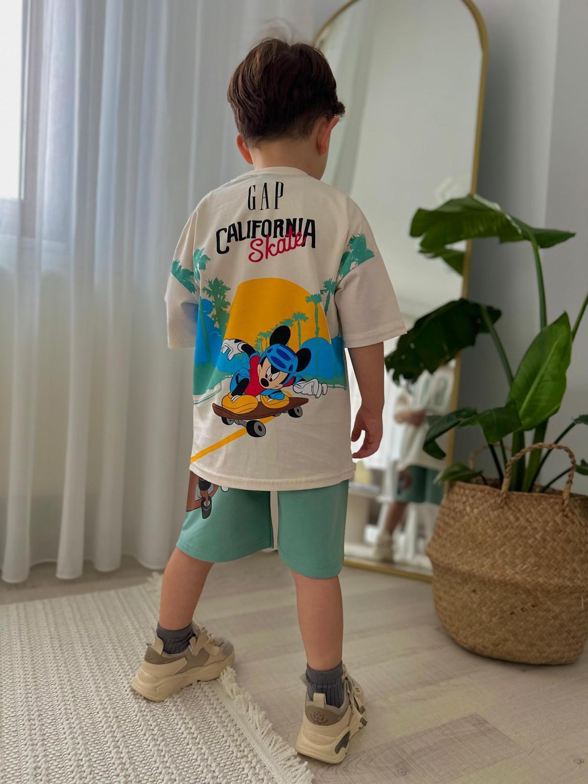 GAP Mickey Mouse İkili Şort Takım