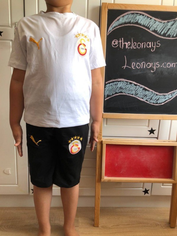 5 Yıldız GS Şort Tişört Beyaz Takım
