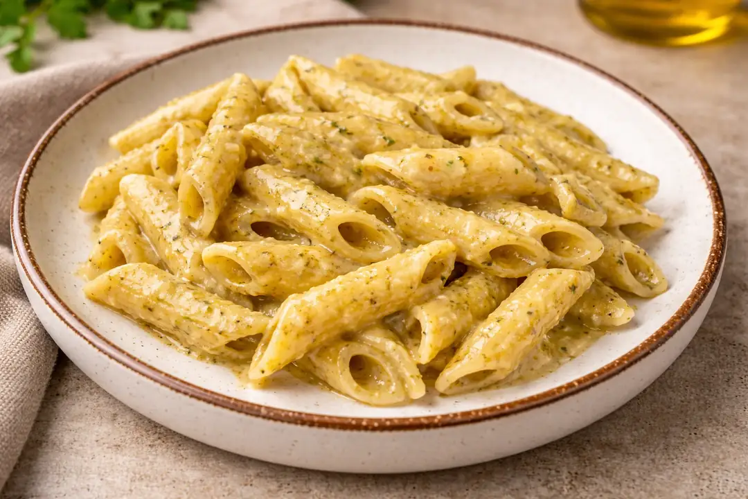 Pesto Soslu Makarna Tarifi