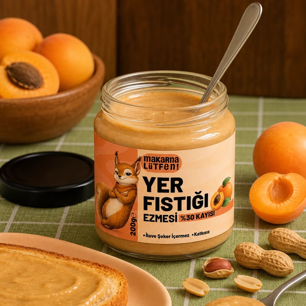 Kayısılı Yer Fıstığı Ezmesi 200 g (%30 Gün Kurusu K.) 5