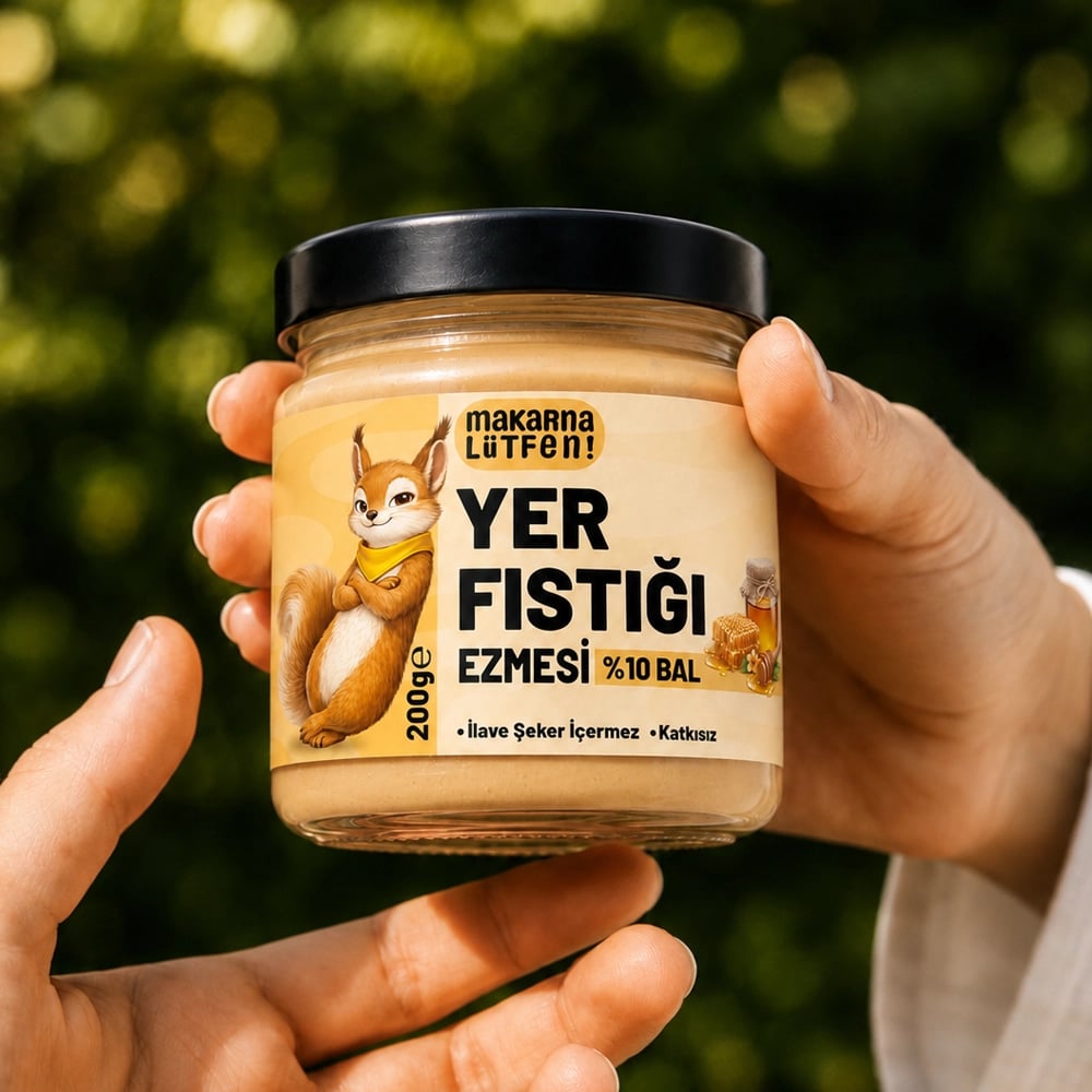 Ballı Yer Fıstığı Ezmesi 200 g (%10 Bal) 2