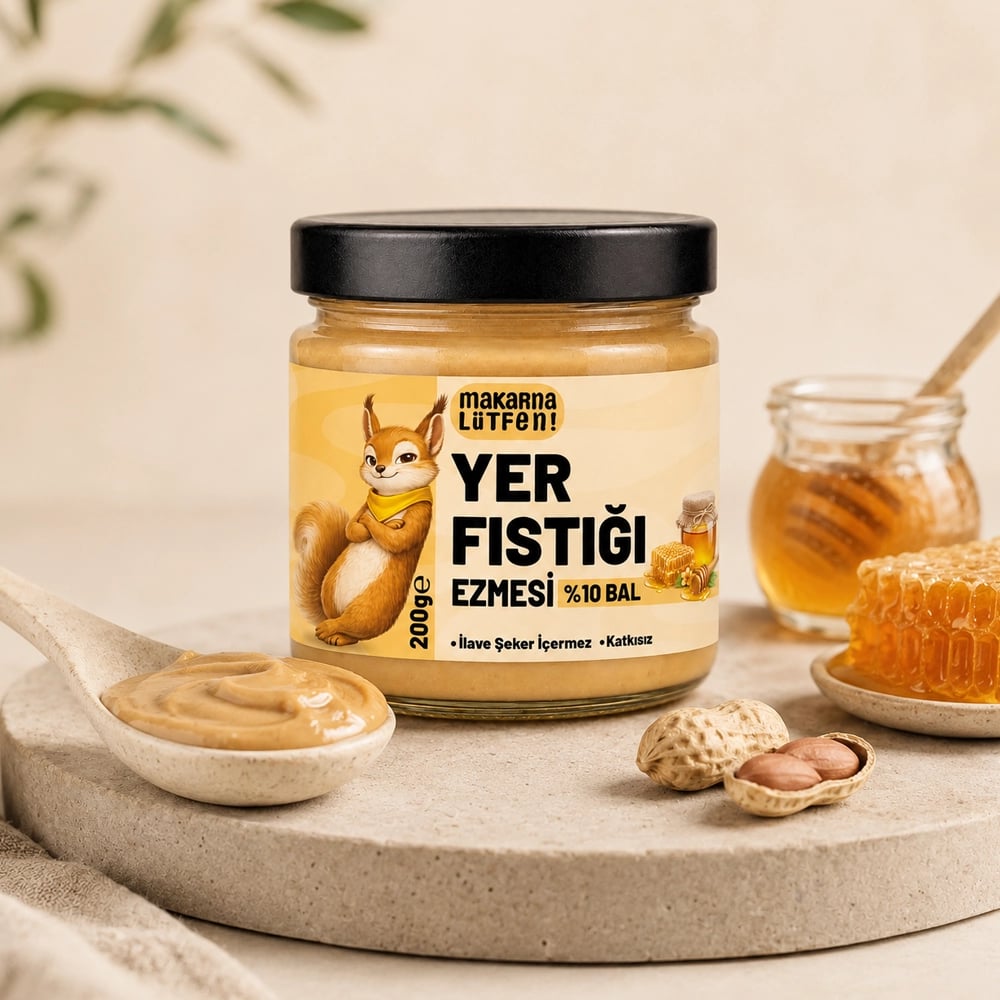 Enerji Dolu Kahvaltılar İçin: %10 Ballı Yer Fıstığı Ezmesi 200g 6