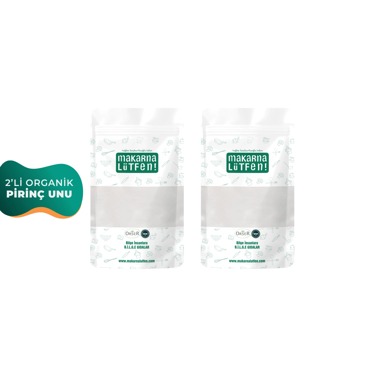 Bebekler İçin Özel 2'li Paket Organik Sade Pirinç Unu (4-6 Ay Başlangıç, 2x250gr) 2