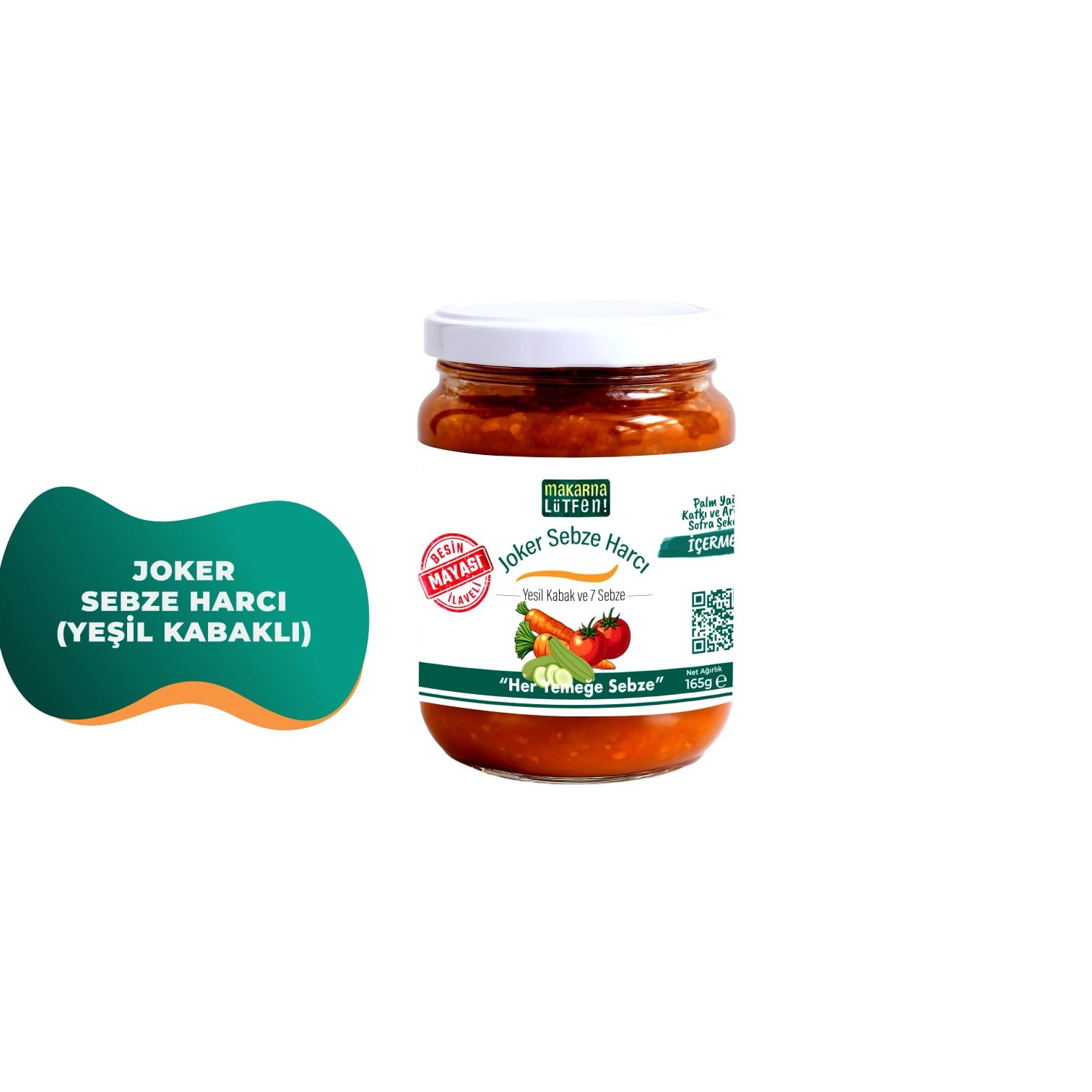 Joker Yeşil Kabaklı 7 Sebzeli Sos Karışımı (165 gr) - Doğal Lezzet 2