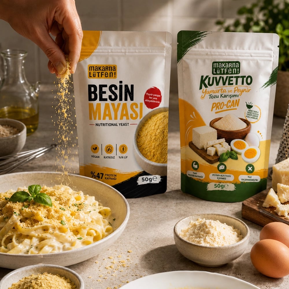 Avantajlı Besin Mayası ve Yumurta Peynir Tozu Karışımı (Protein Seti - 50'şer gram) 4