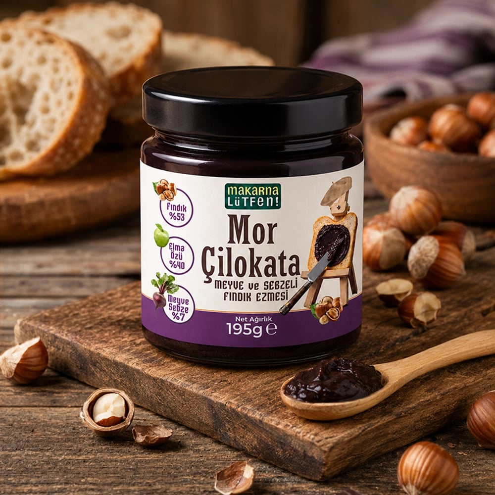 Mor Çilokata (Antosiyoninli Fındık Kreması-195 gram) 5