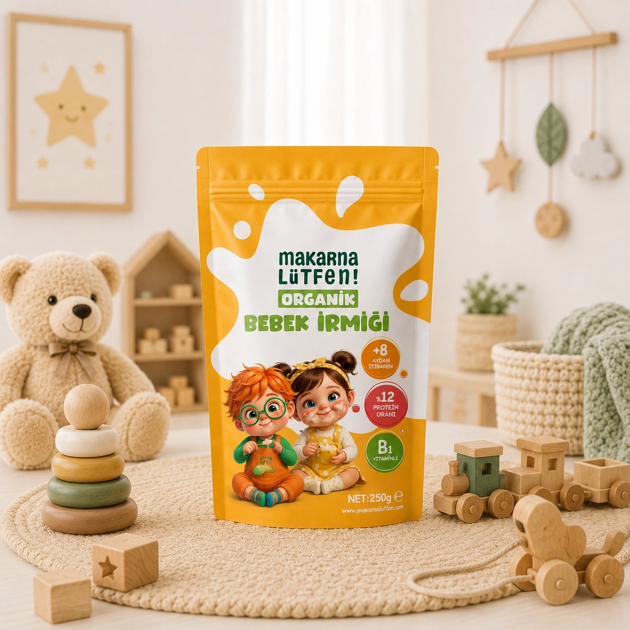 Doğal ve Besleyici Organik Bebek İrmiği - 8 Ay+ (250g) 5