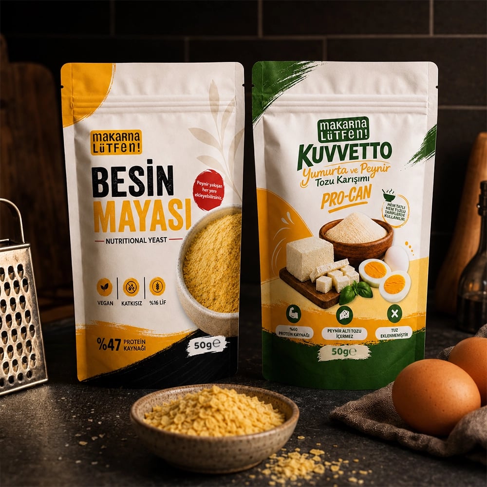 Avantajlı Besin Mayası ve Yumurta Peynir Tozu Karışımı (Protein Seti - 50'şer gram) 2