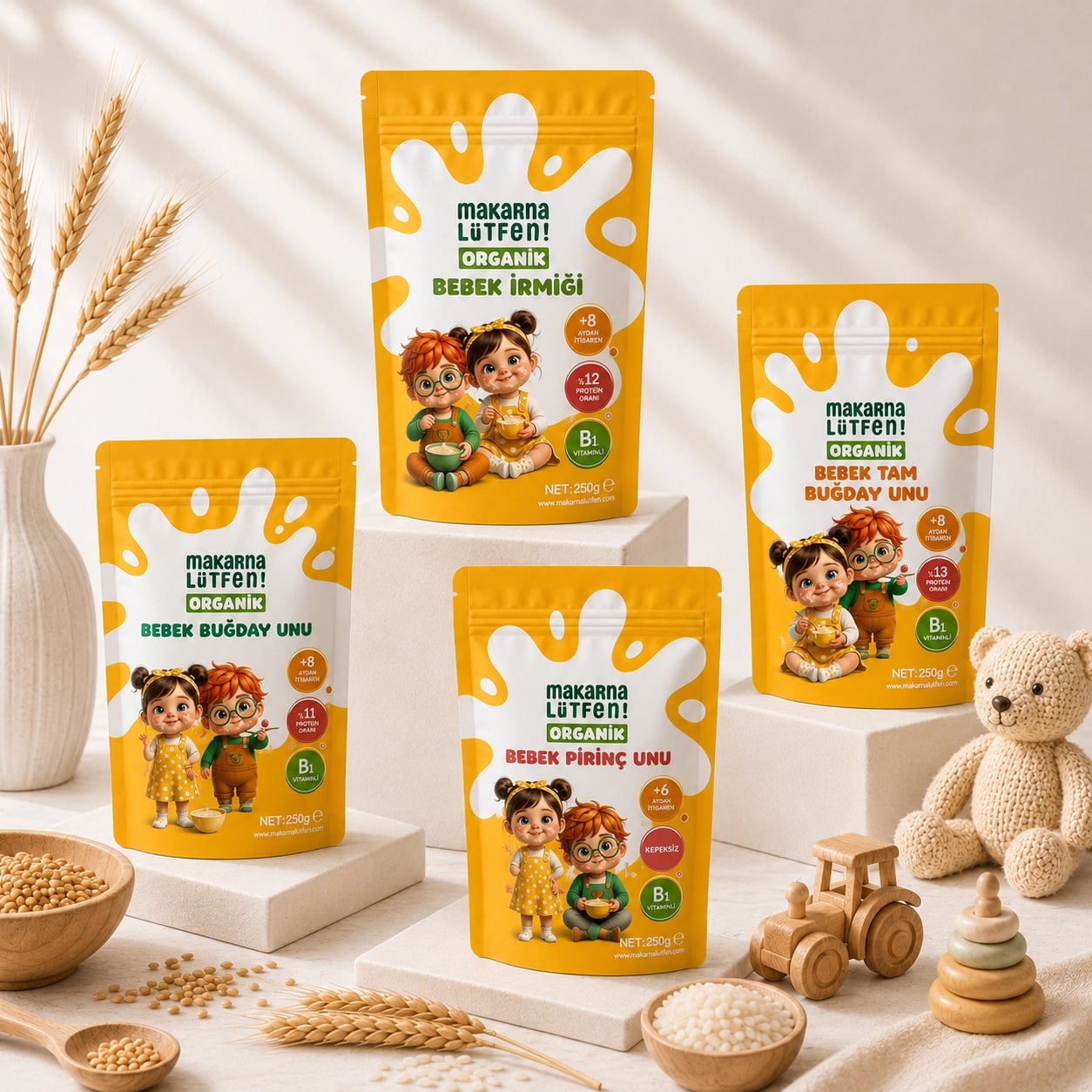 Avantajlı 4 Lü Bebek Ek Gıda Seti (4x 250g) 4