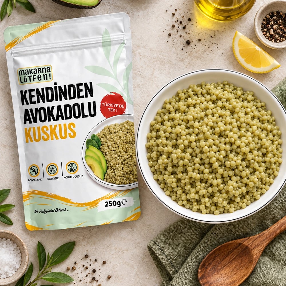 Makarna Lütfen'den Doğal Avokado Lezzetli Kuskus (250g) 2