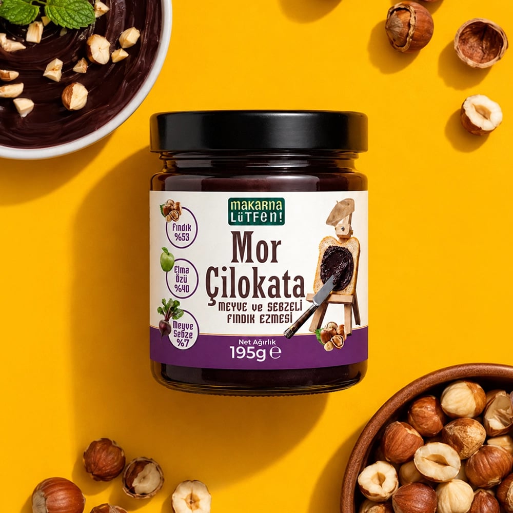 Mor Çilokata (Antosiyoninli Fındık Kreması-195 gram) 6