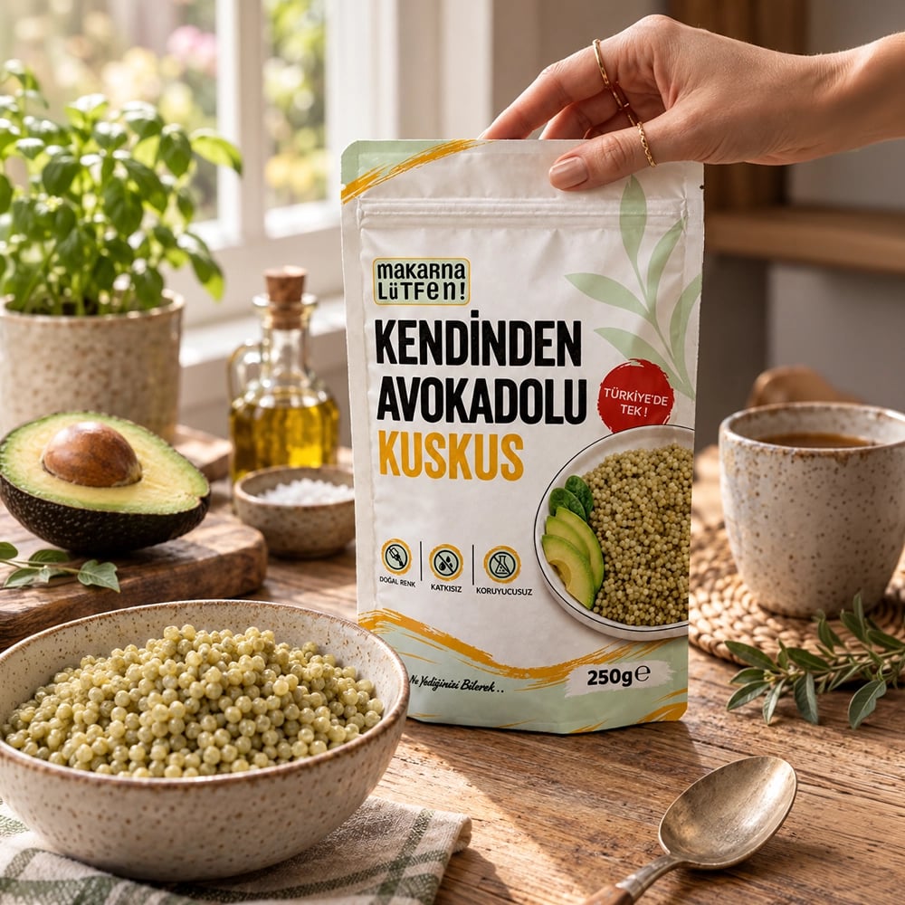Makarna Lütfen'den Doğal Avokado Lezzetli Kuskus (250g) 3