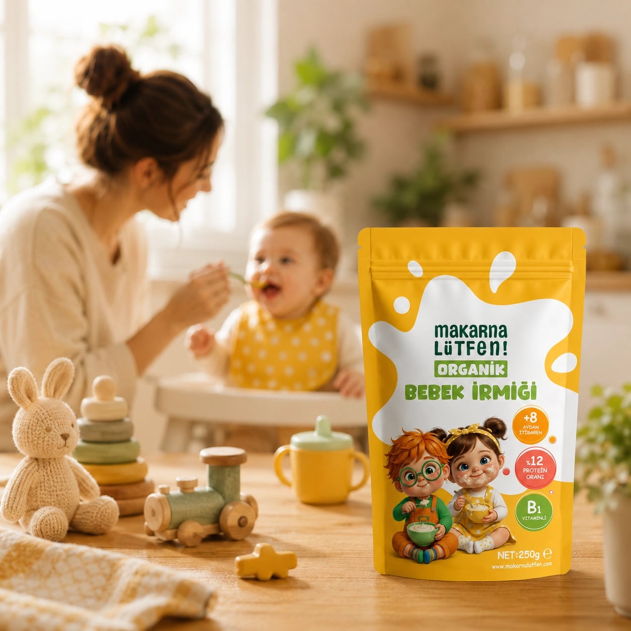 Doğal ve Besleyici Organik Bebek İrmiği - 8 Ay+ (250g) 2