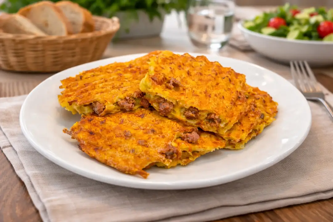 Kavurmalı Patates Tostu