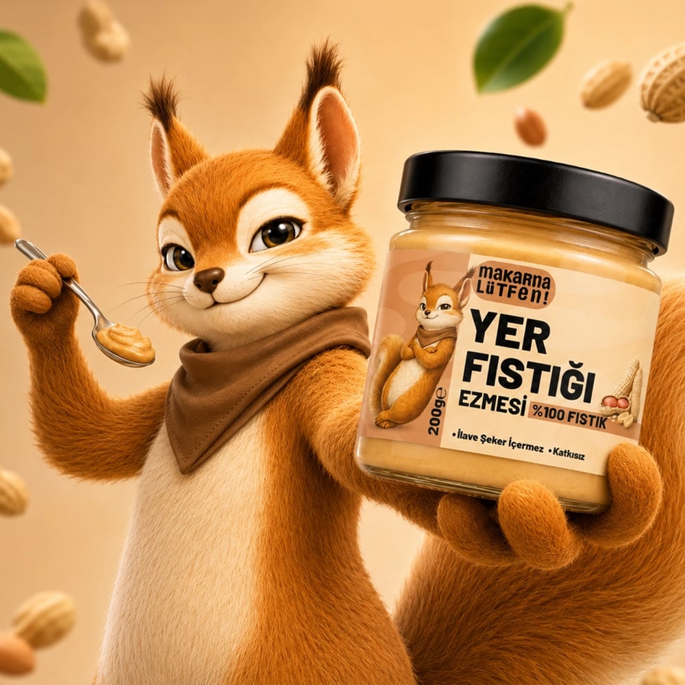 Makarna Lütfen %100 Yer Fıstığı Ezmesi (200g) - Sağlıklı Atıştırmalık & Kahvaltılık 3