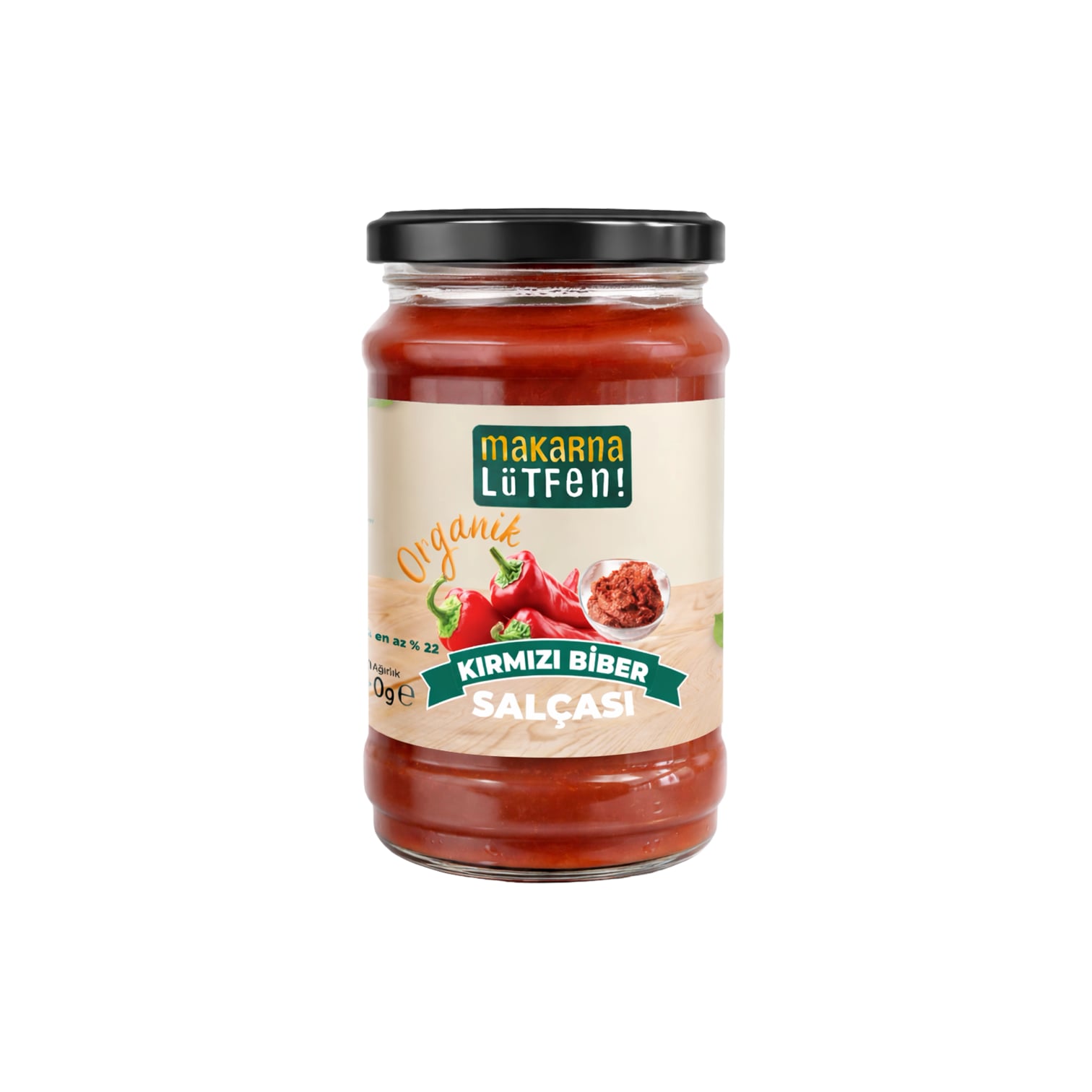 Organik Tatlı Kırmızı Biber Salçası - Doğal Lezzet (300g) 3