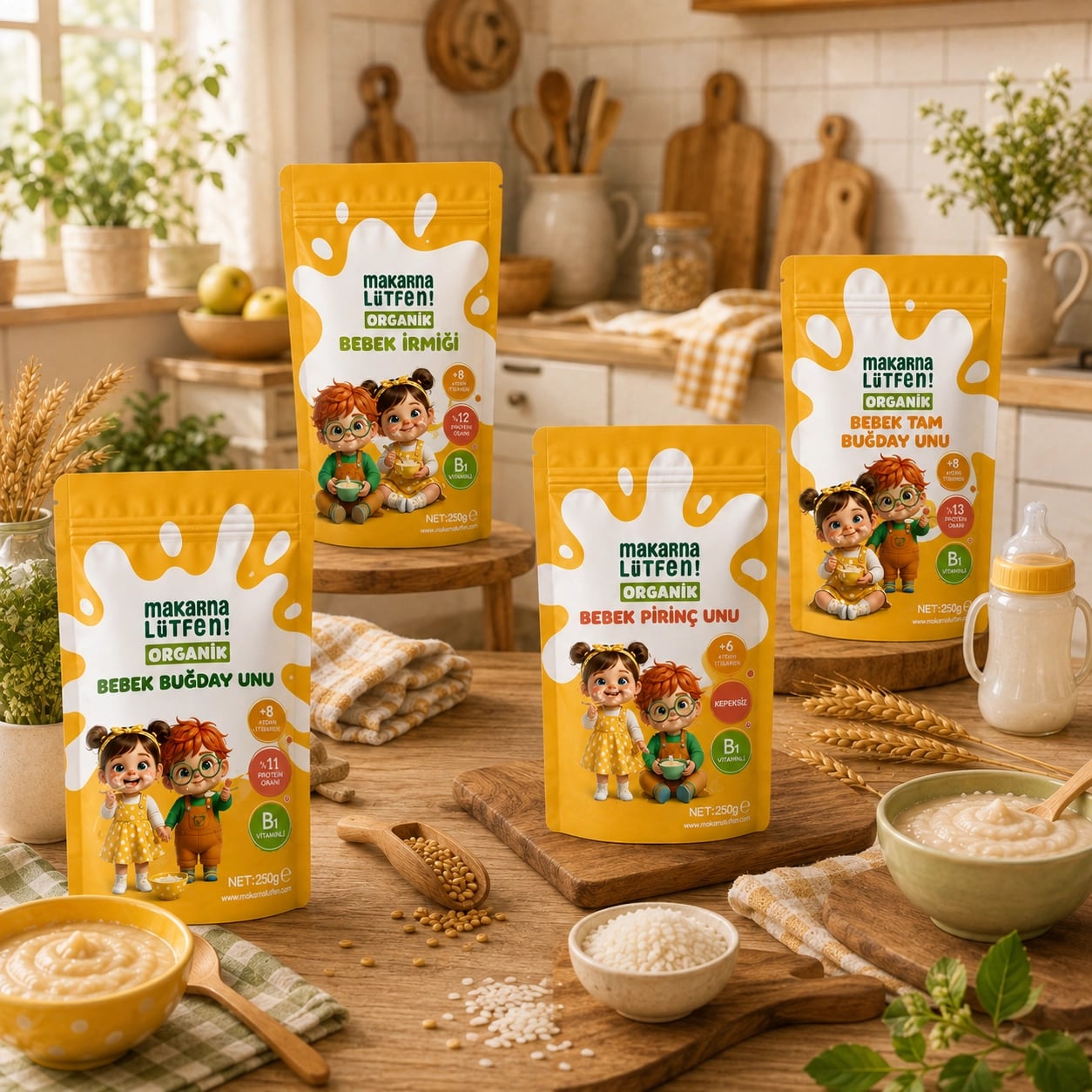 Avantajlı 4 Lü Bebek Ek Gıda Seti (4x 250g) 5
