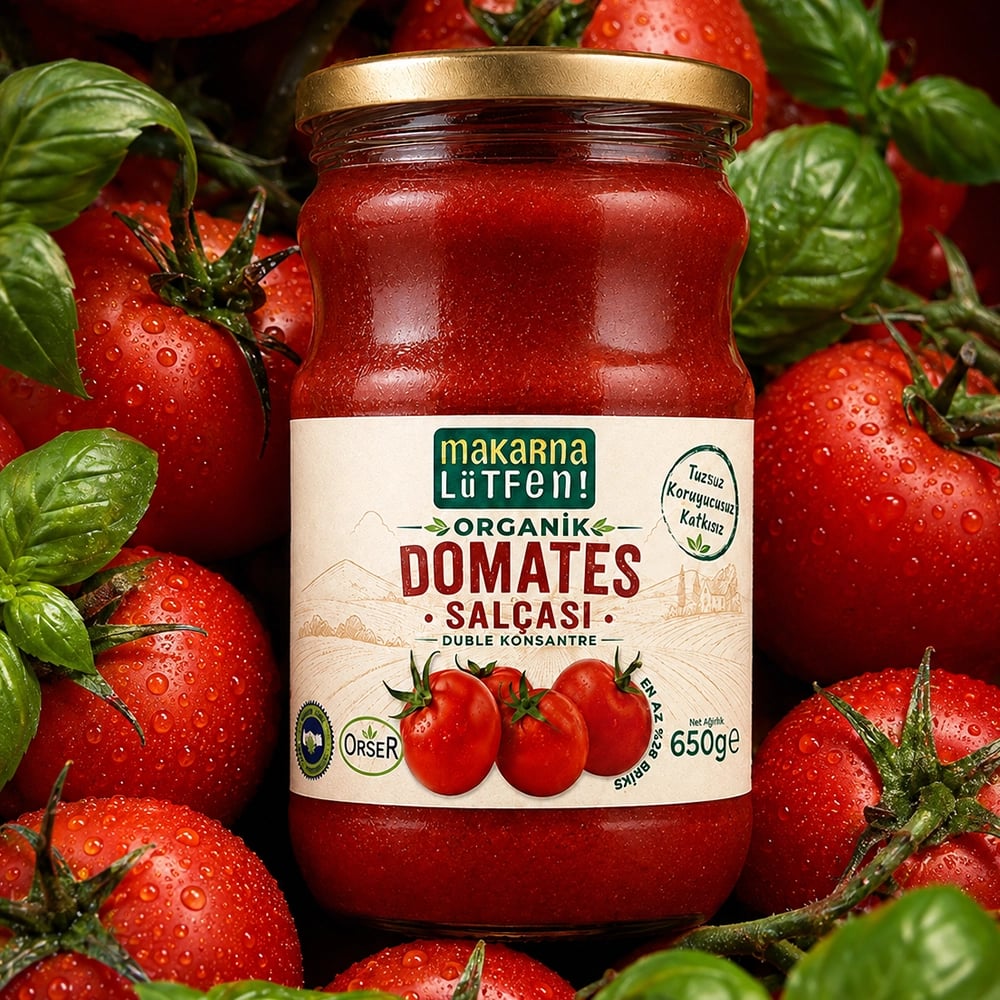 Organik Domates Salçası (650 g) 4