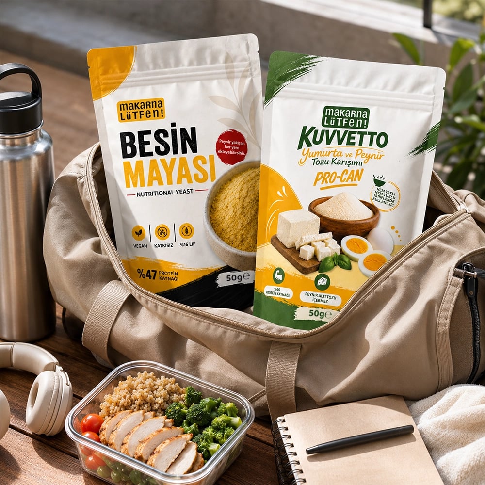 Avantajlı Besin Mayası ve Yumurta Peynir Tozu Karışımı (Protein Seti - 50'şer gram) 5