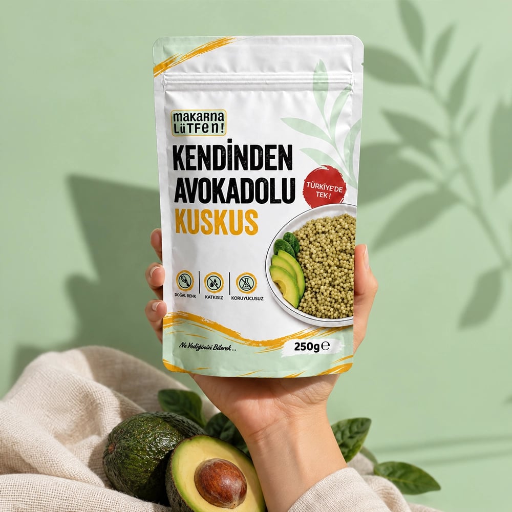 Makarna Lütfen'den Doğal Avokado Lezzetli Kuskus (250g) 4