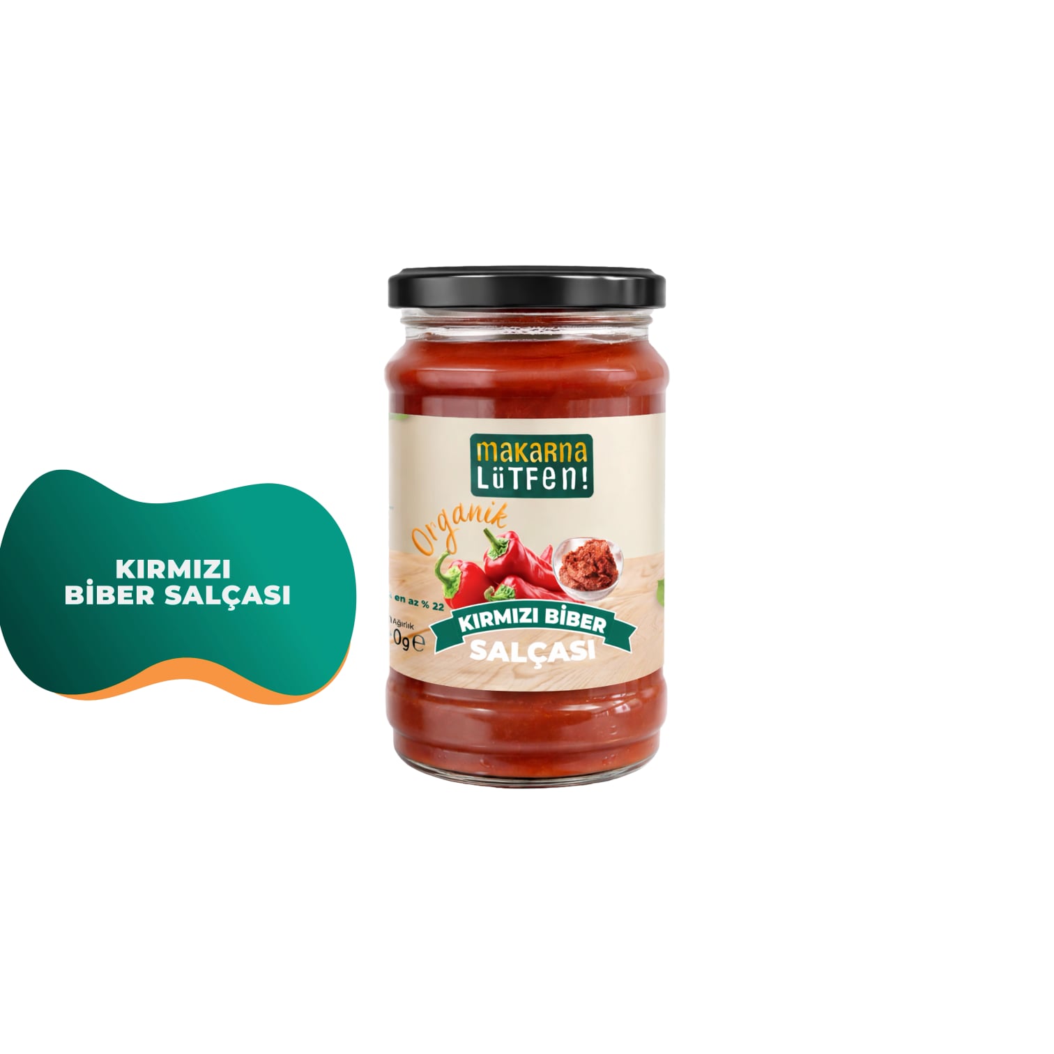 Organik Tatlı Kırmızı Biber Salçası - Doğal Lezzet (300g) 2