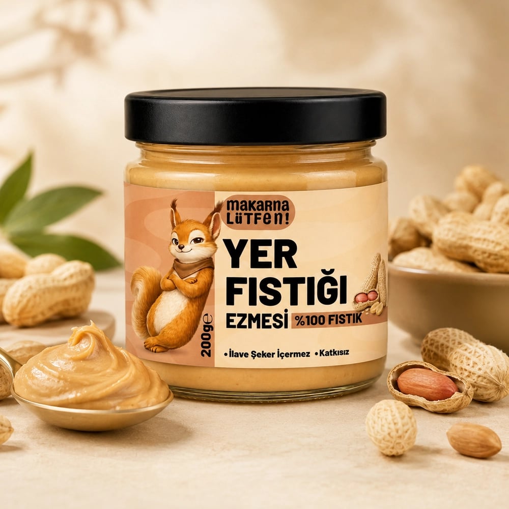 %100 Yer Fıstığı Ezmesi (200 g) 2
