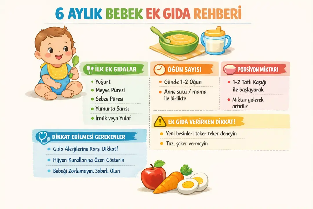 6 ay bebek ek gıda