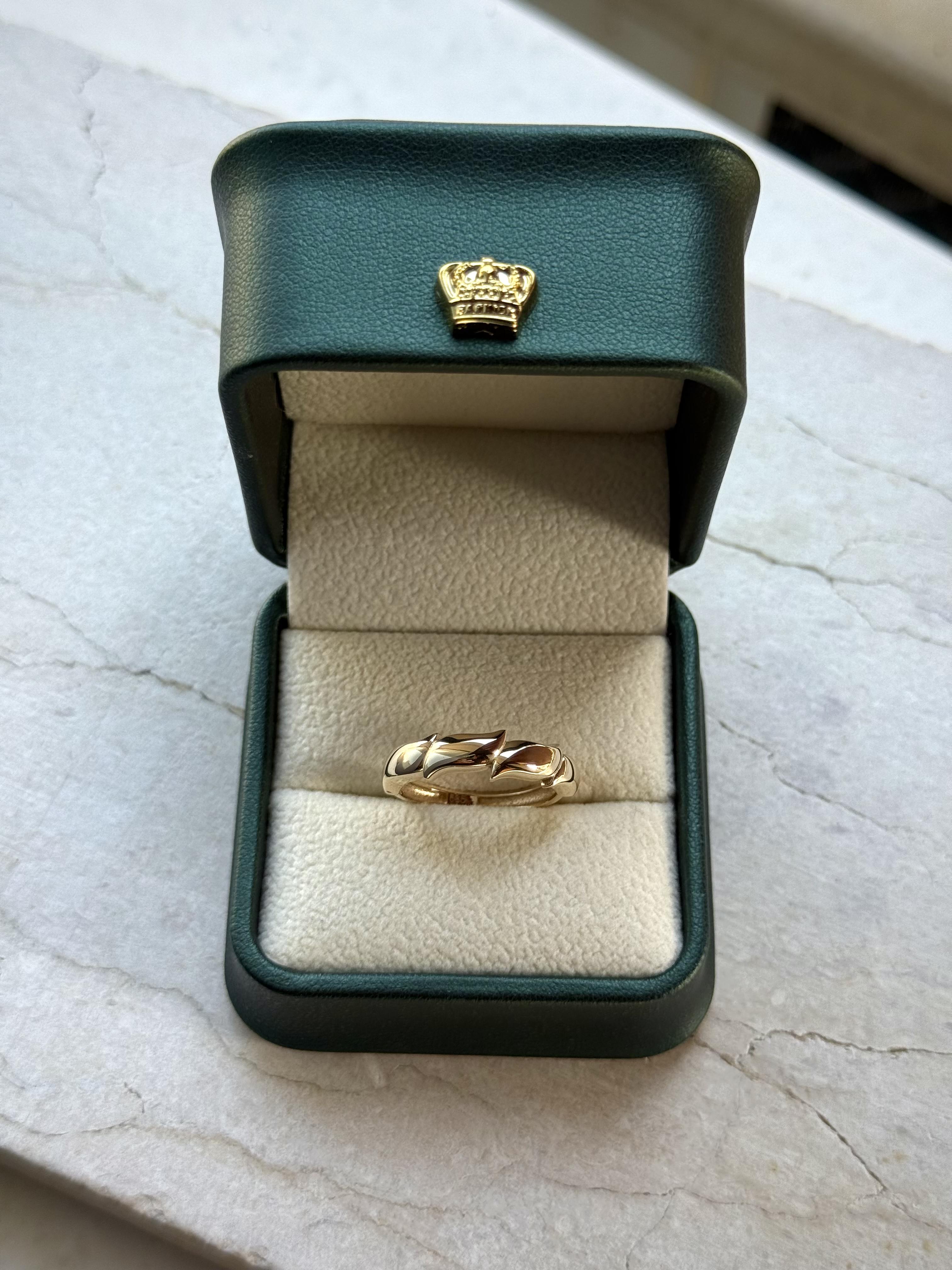 14 K Zarif Bağ Altın Yüzük