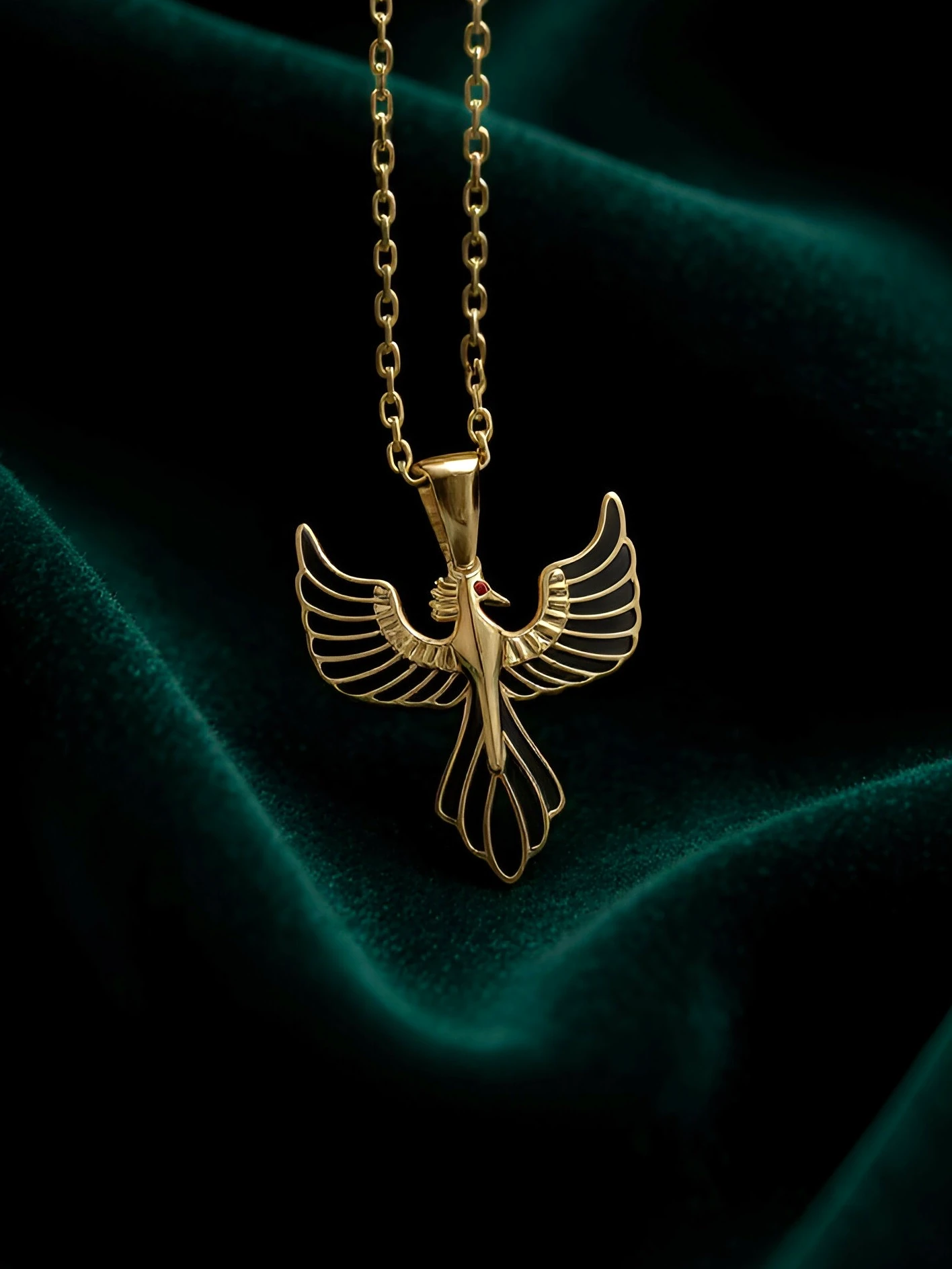 14 K Anka Kuşu Altın Kolye