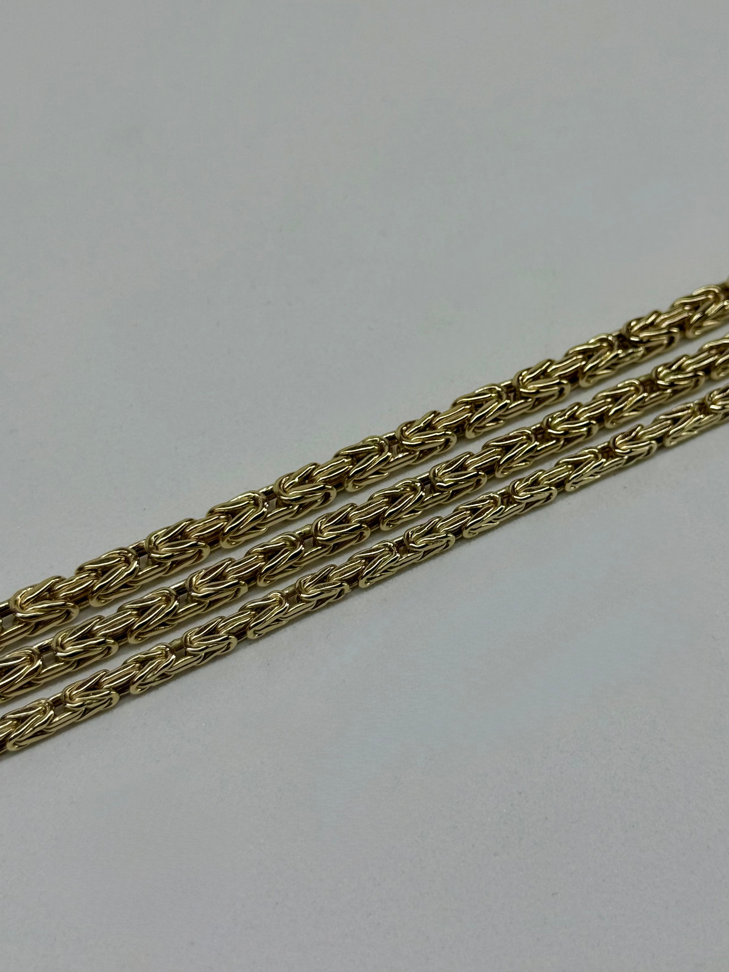 14 K 4mm Kral Zincir Altın Kolye