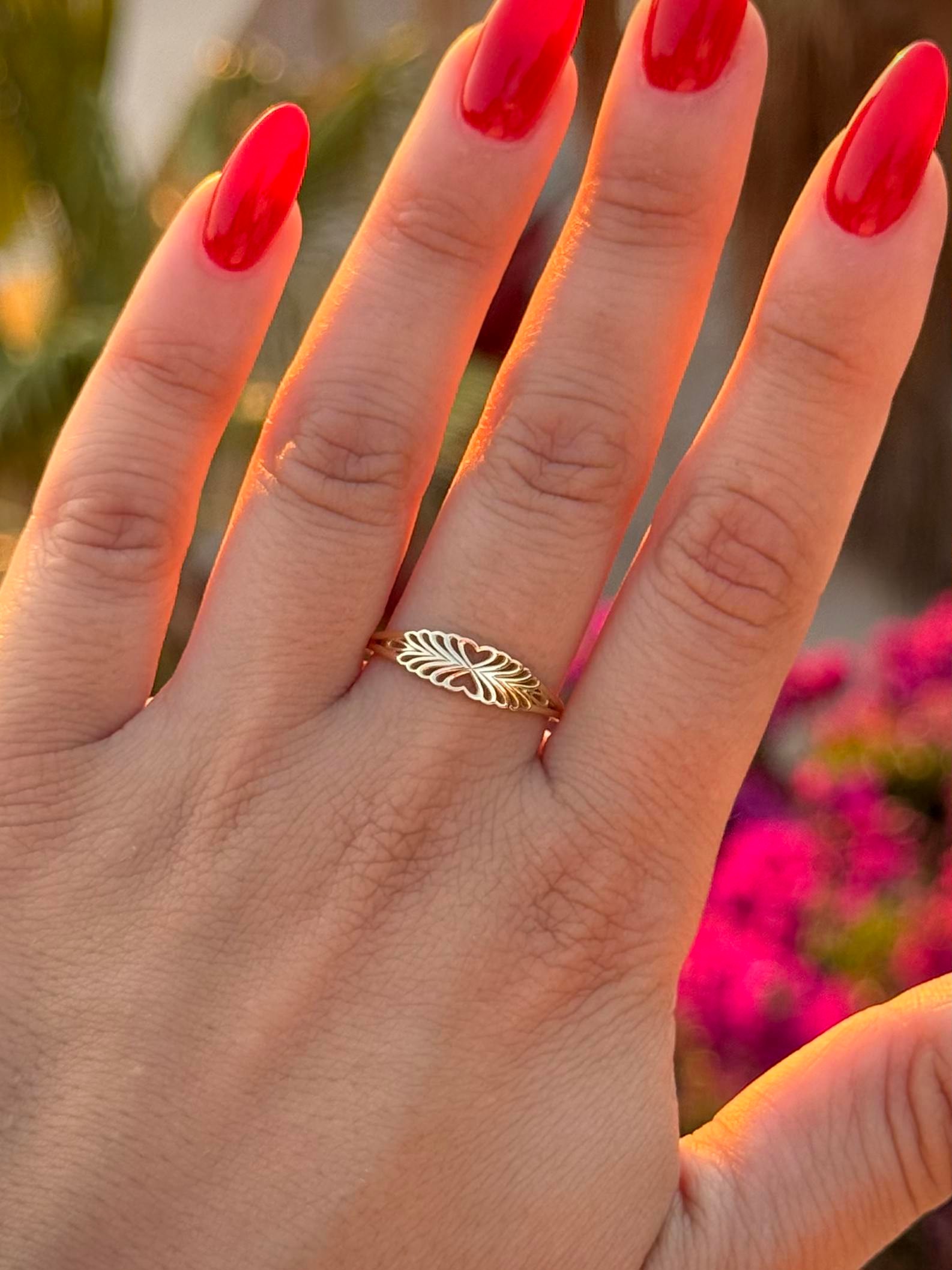 14 K Minimal Kalpli Altın Yüzük