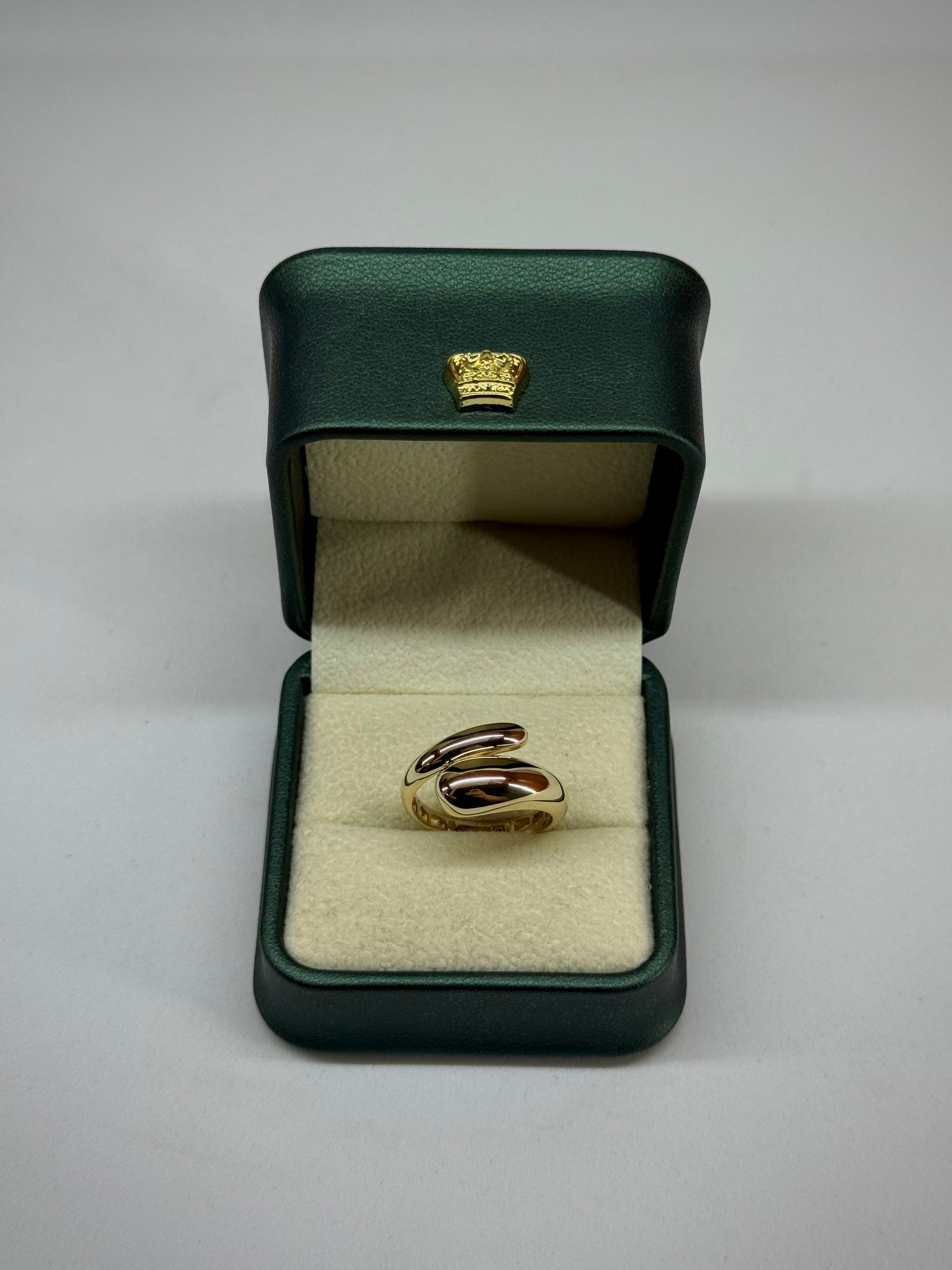 14 K Spiral Altın Yüzük