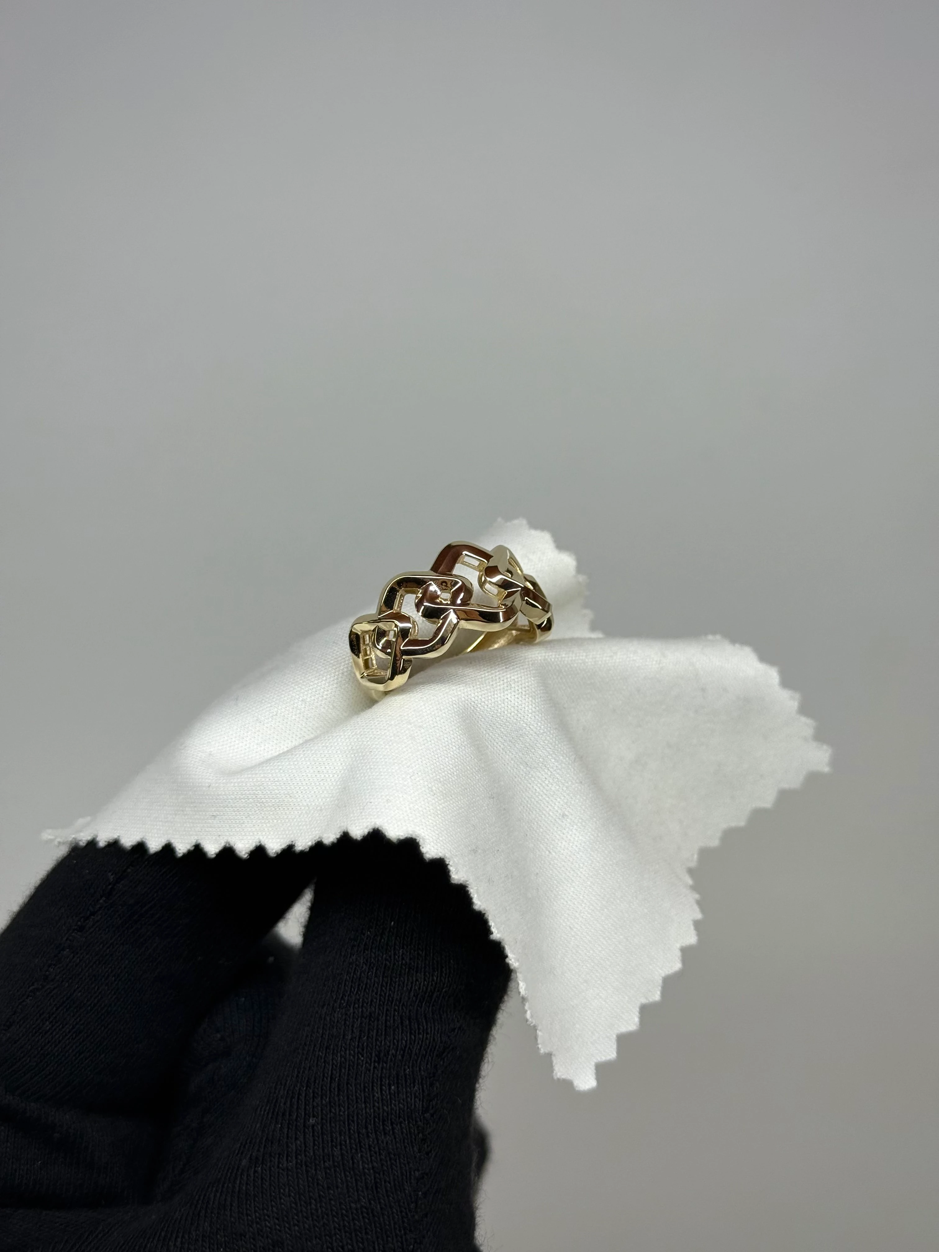 14 K Örgü Altın Yüzük