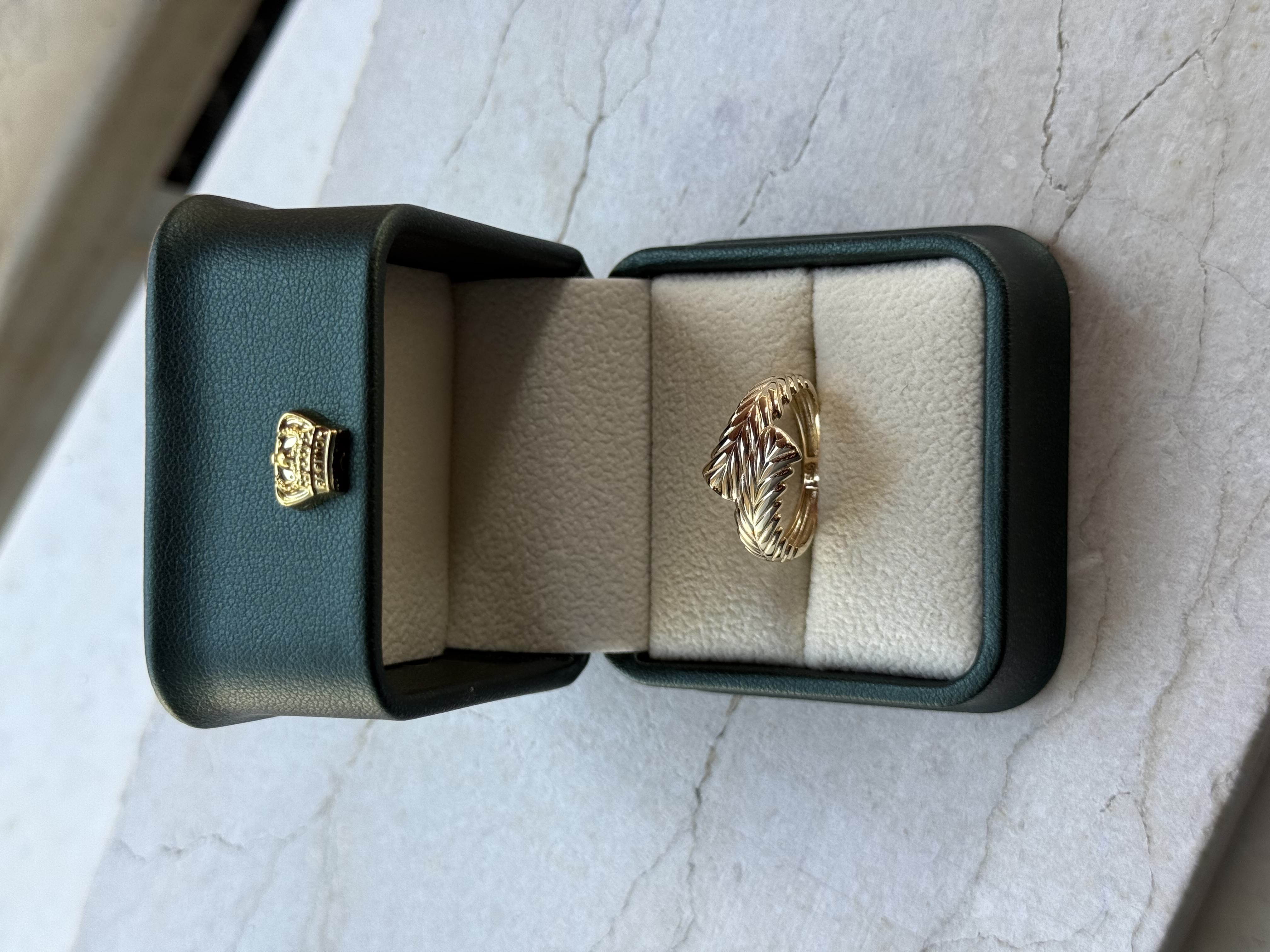 14 K Bombeli Sarmal Altın Yüzük