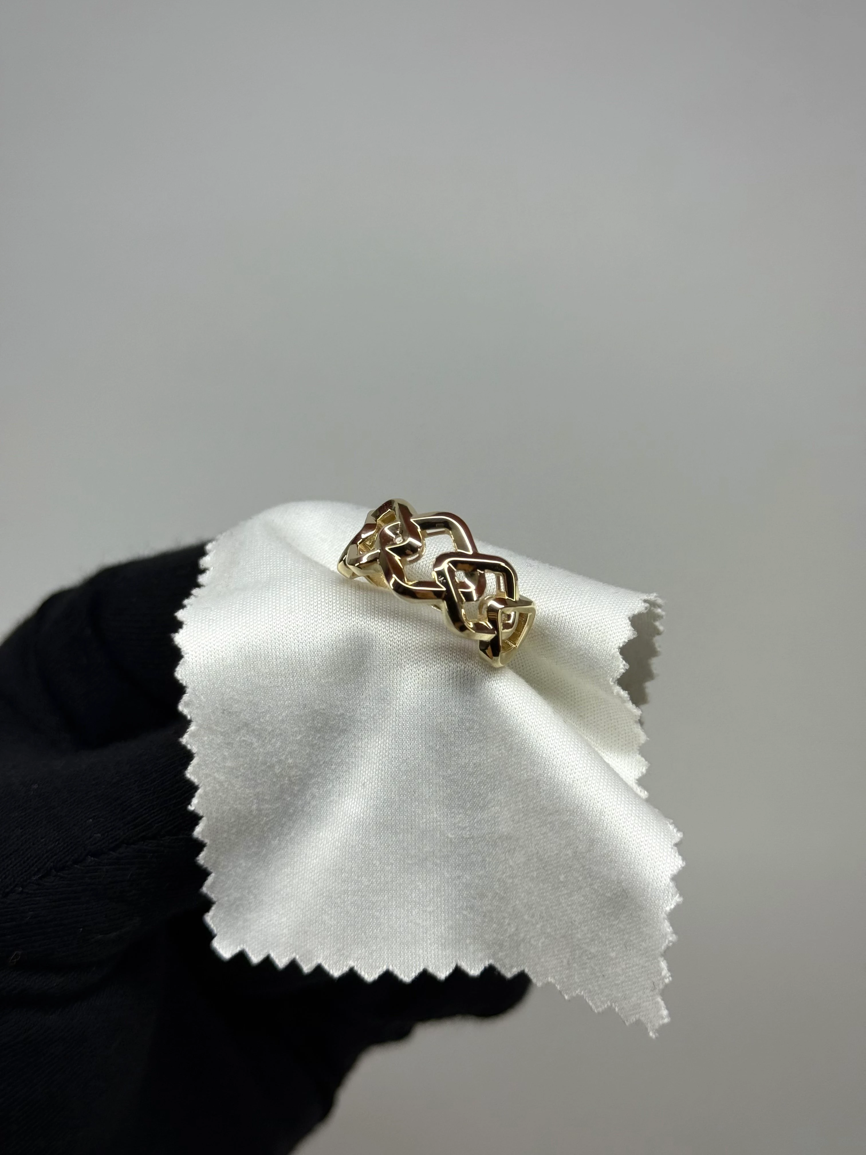 14 K Örgü Altın Yüzük