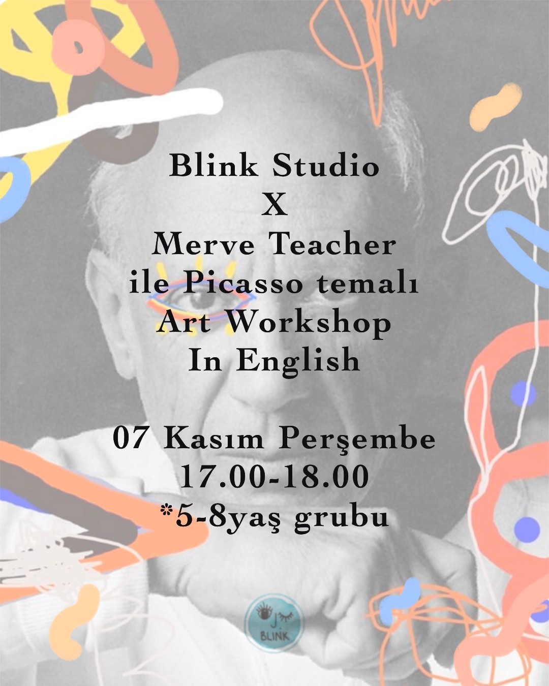 Blink Studio X Merve Teacher ile Picasso temalı Art Workshop in English
