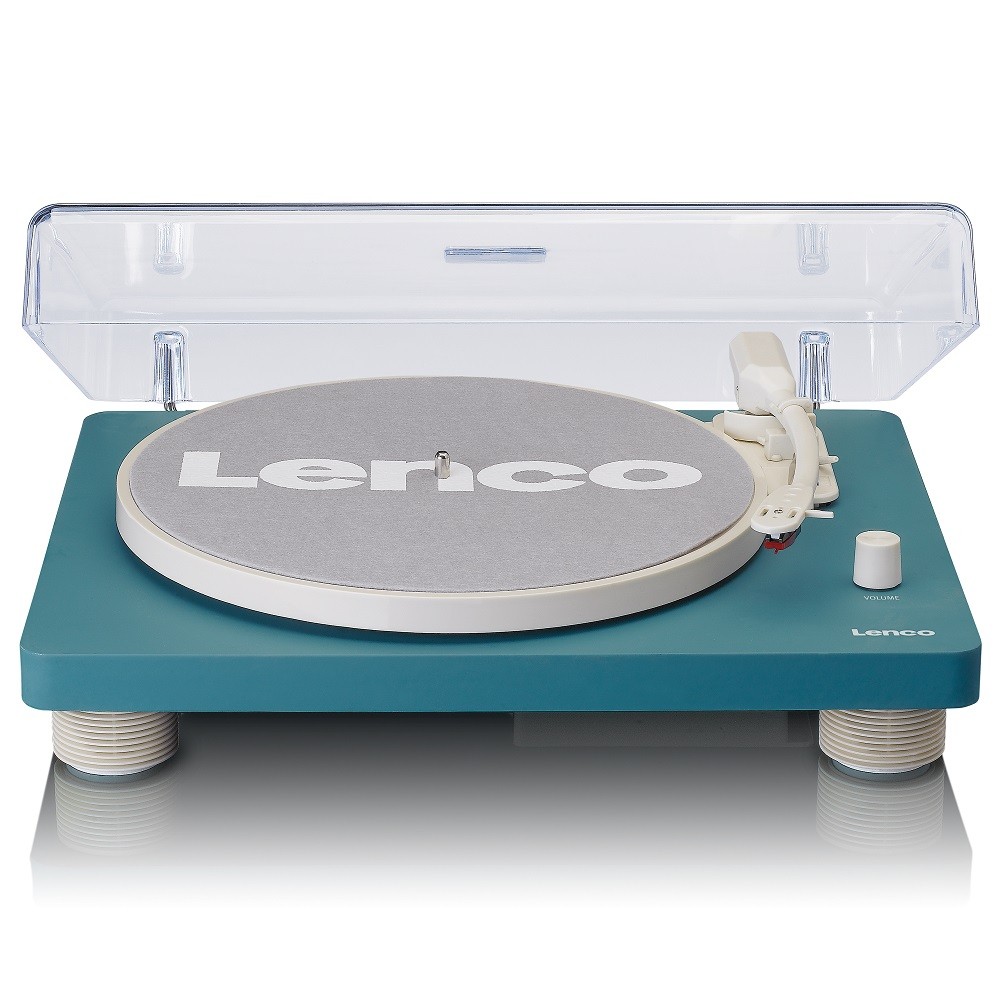 Lenco LS-50 TQ Mavi Hoparlörlü USBli MP3e Kayıt Özellikli Pikap Plak Çalar