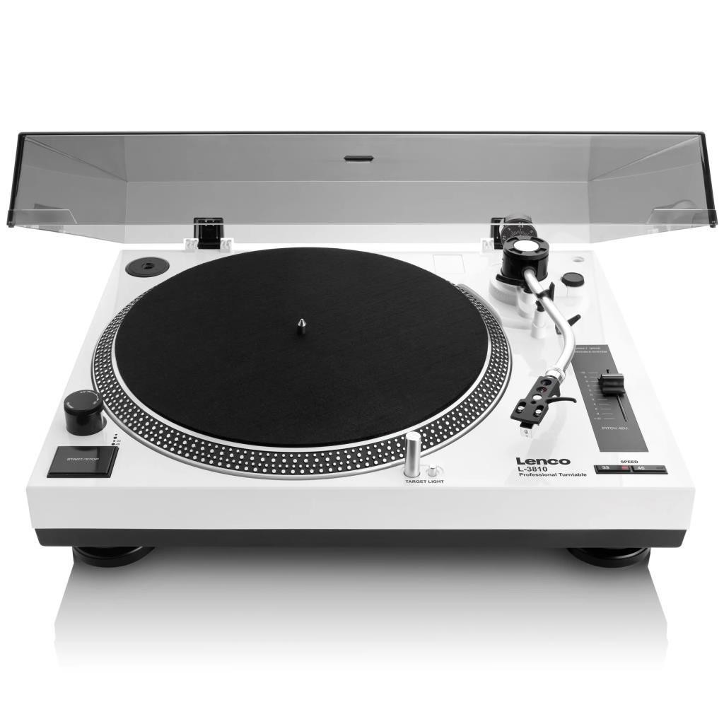 LENCO L-3810 WH USBli MP3e Kayıt Özellikli PİKAP PLAK ÇALAR, BEYAZ