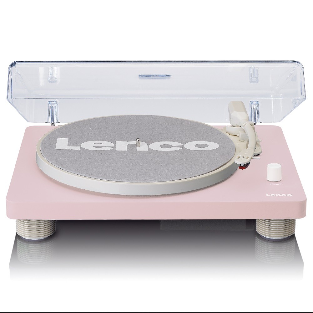 Lenco LS-50 PK Pembe Hoparlörlü USBli MP3e Kayıt Özellikli Pikap Plak Çalar
