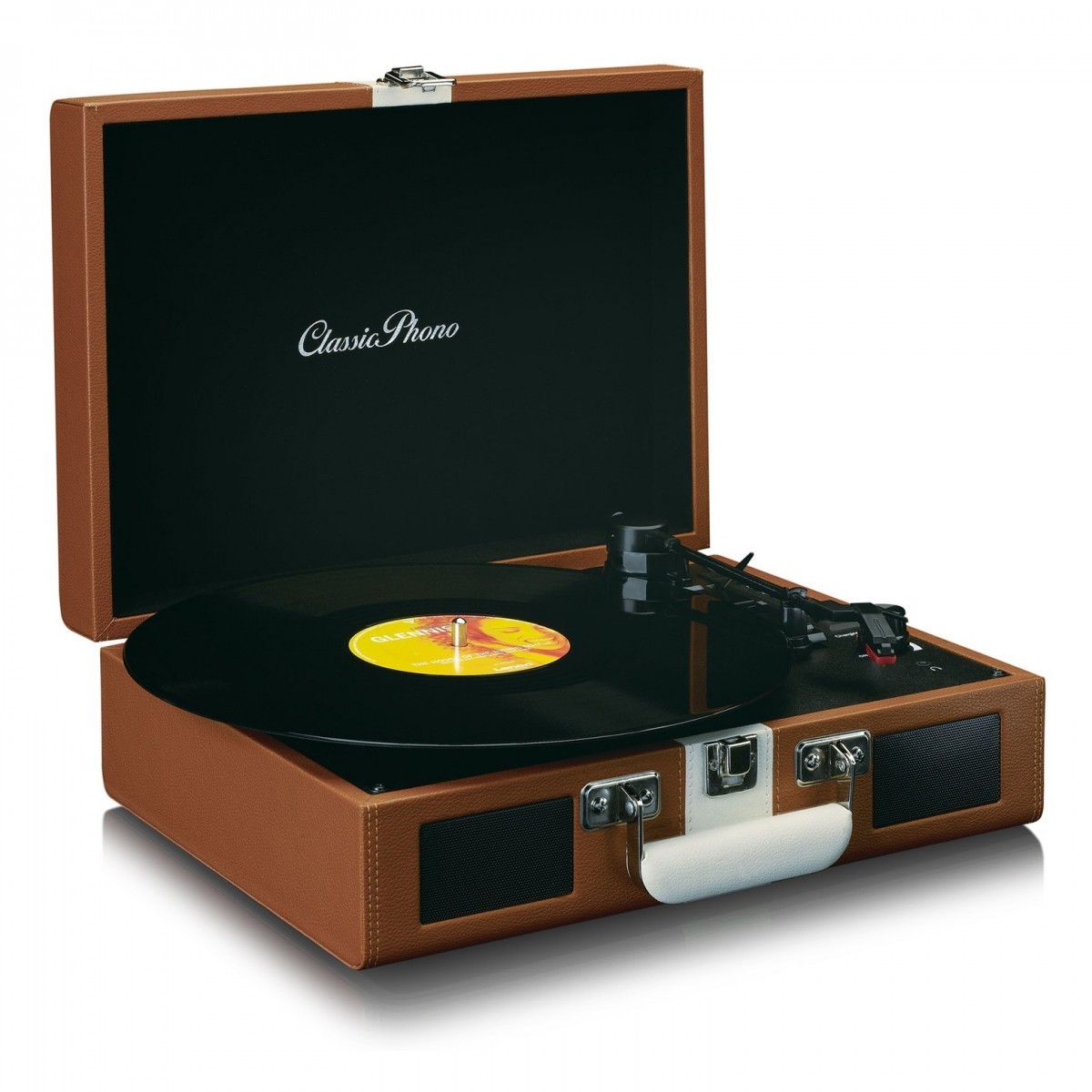 Lenco Classic Phono TT-120 Hoparlörlü Şarjlı Bluetoothlu Retro Pikap Plak Çalar