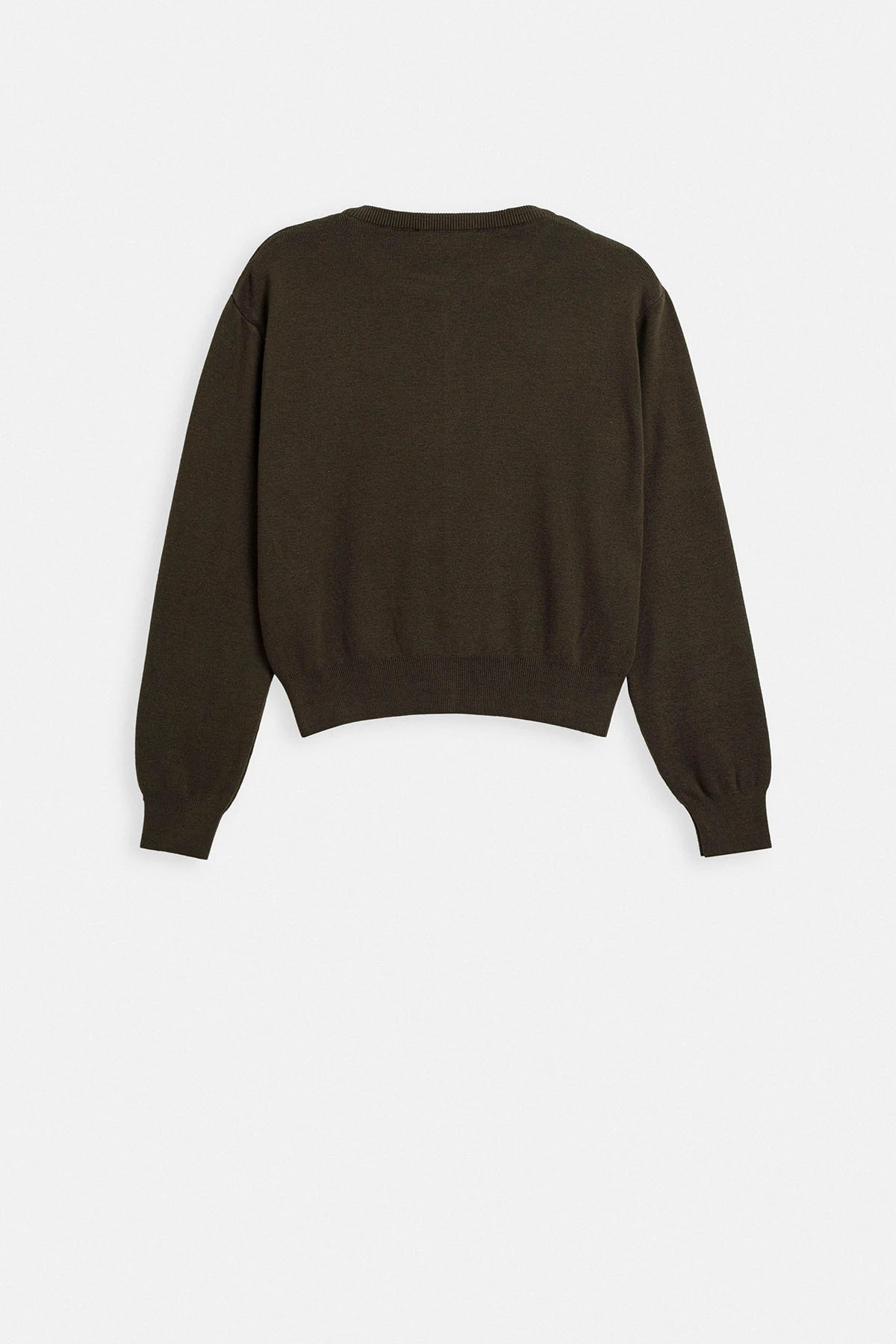 YUMUŞAK DOKULU TRİKO HIRKA - HAKİ