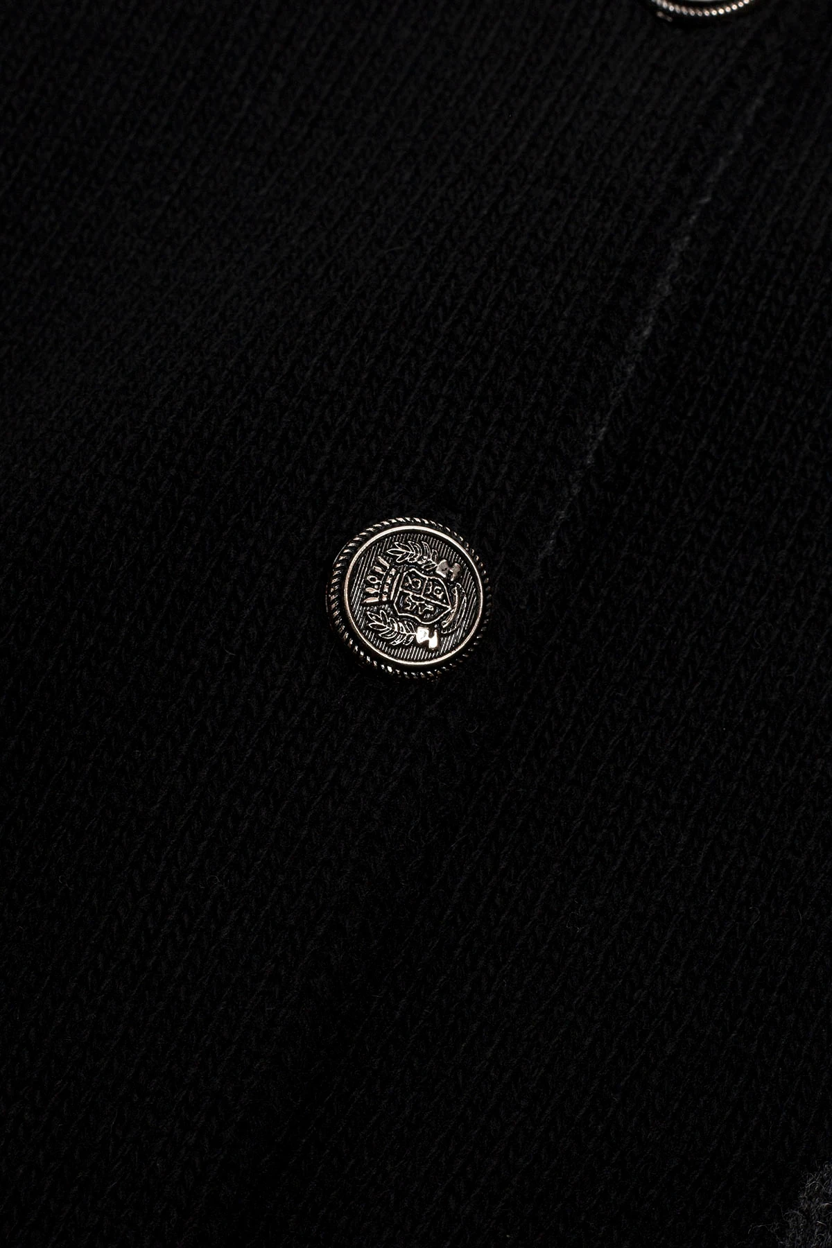 CEP DETAYLI YÜN TRIKO HIRKA - SİYAH