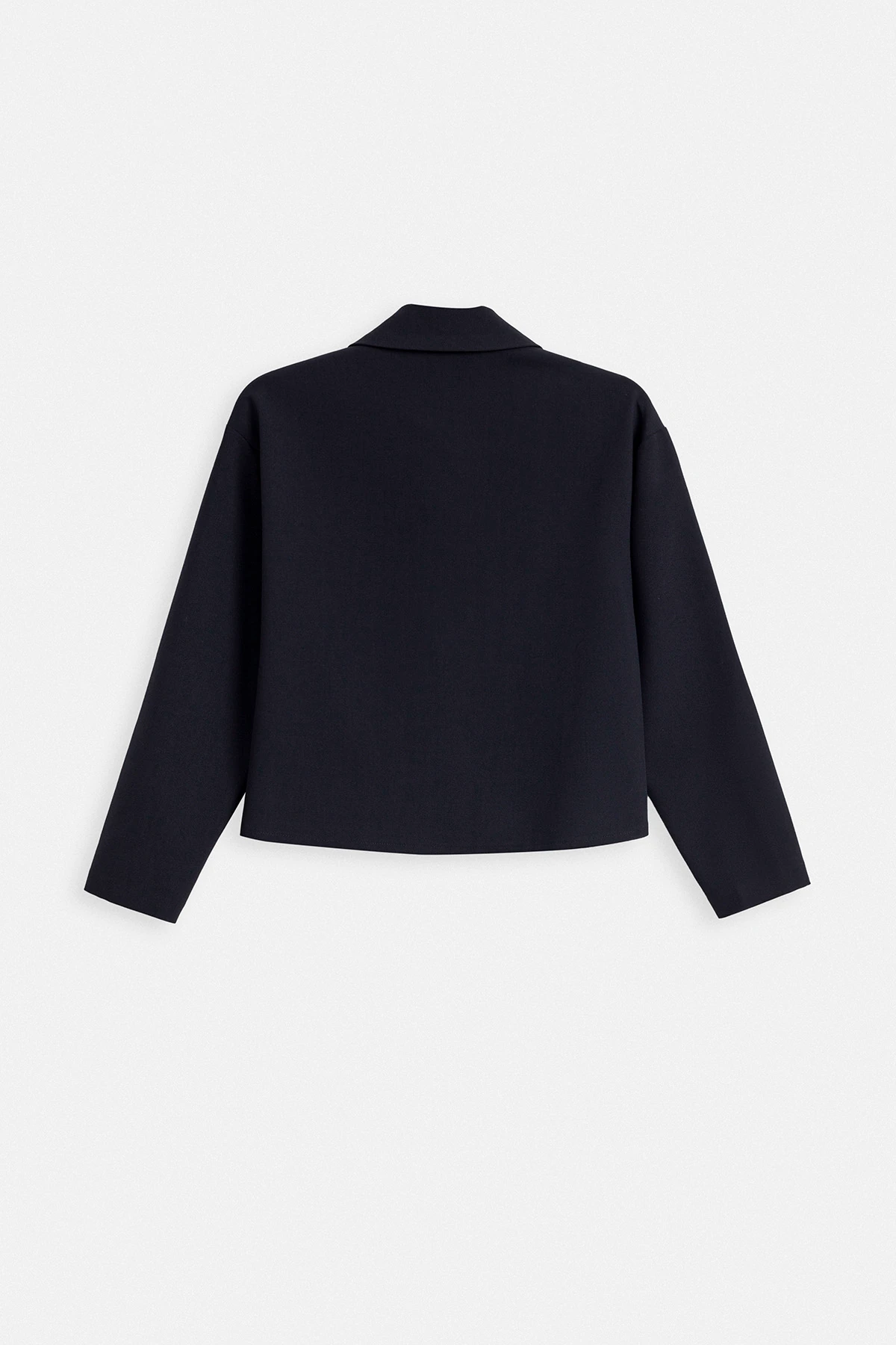 OSLO VOLANLI KISA GÖMLEK - LACİVERT