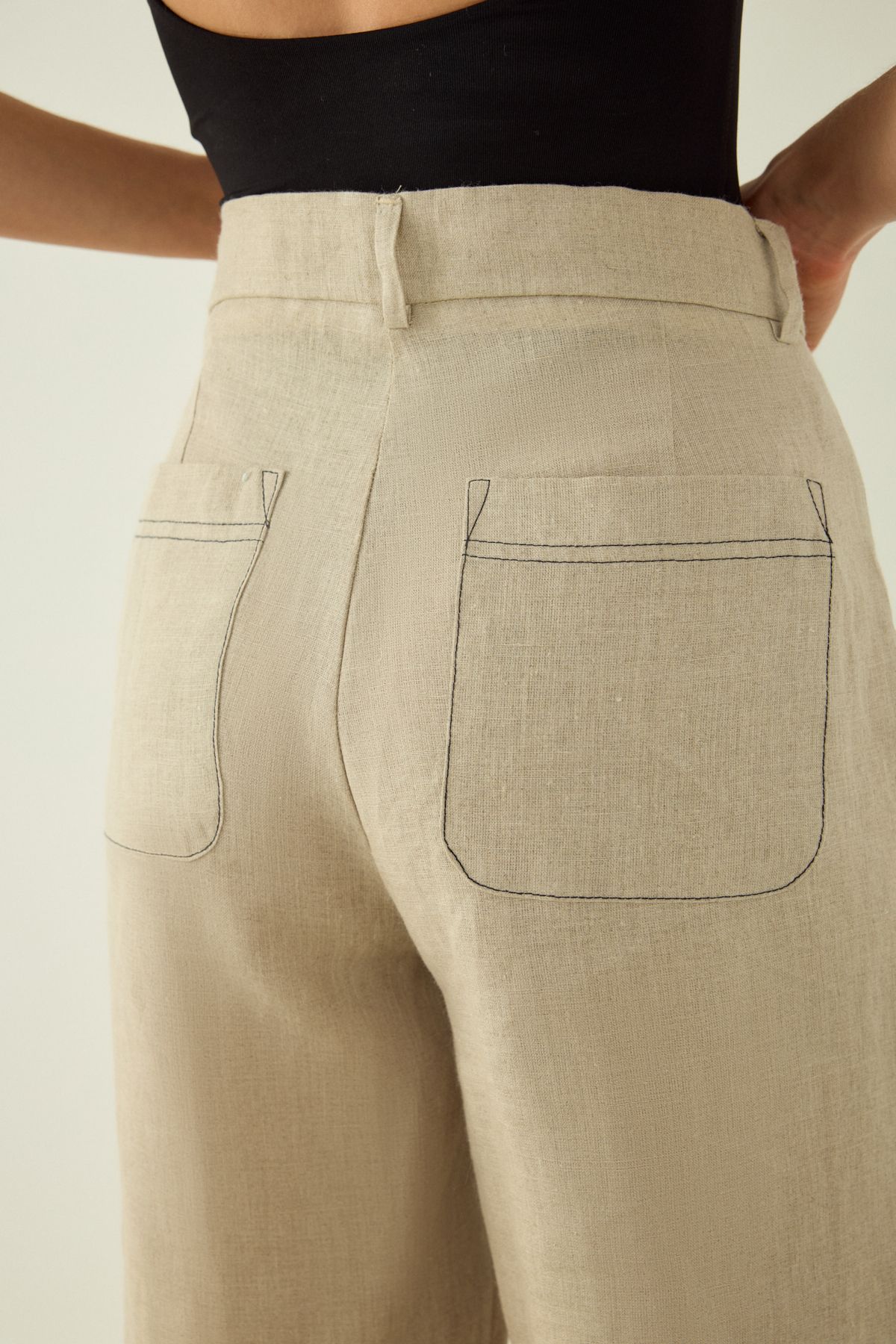 DEXTER %100 KETEN PANTOLON