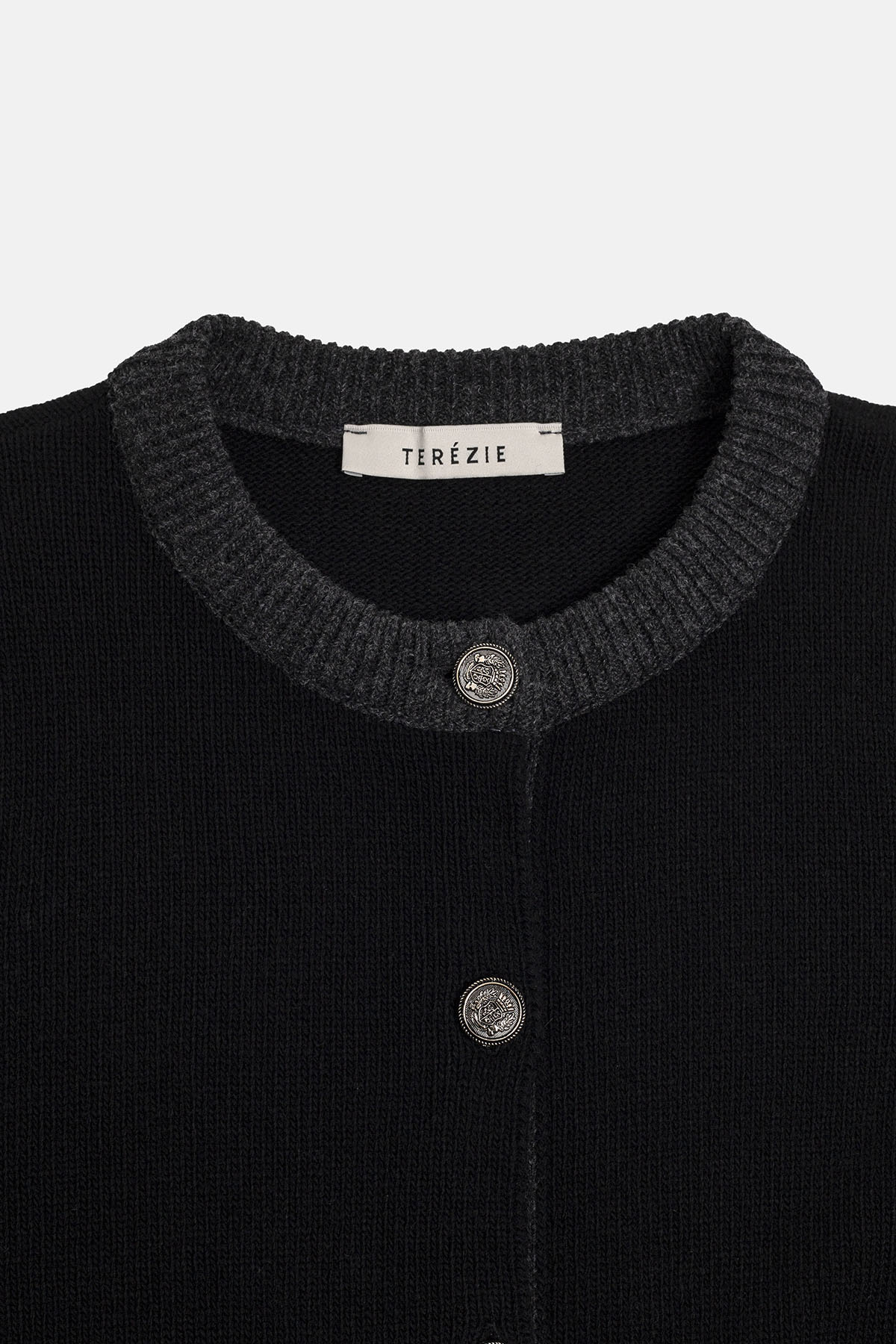 CEP DETAYLI YÜN TRIKO HIRKA - SİYAH