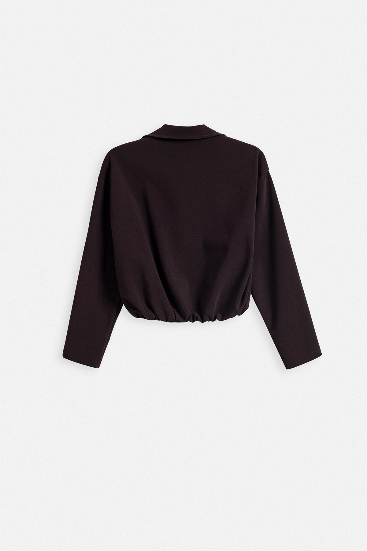 FERMUARLI BOMBER DIŞ CEKET - KAHVE