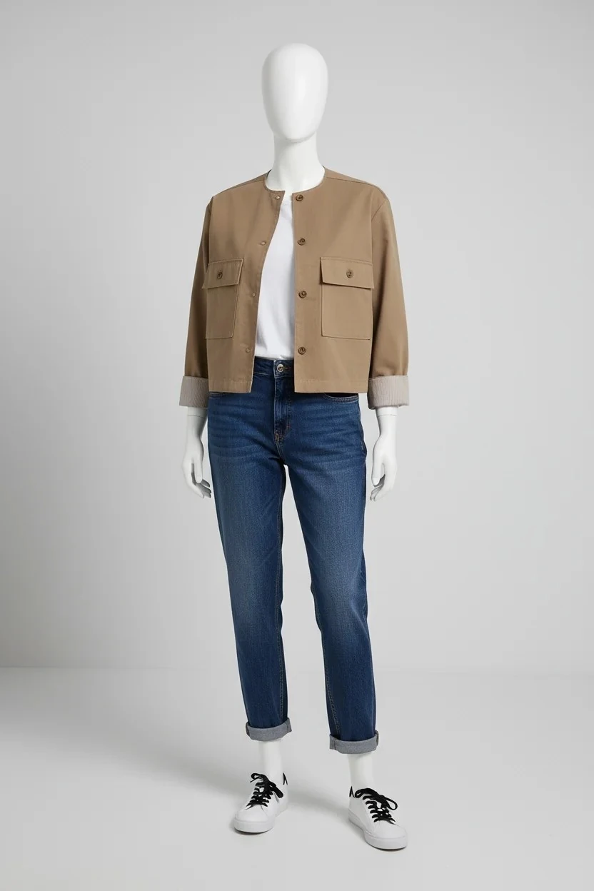 SAHARA PAMUK CEKET - BEJ